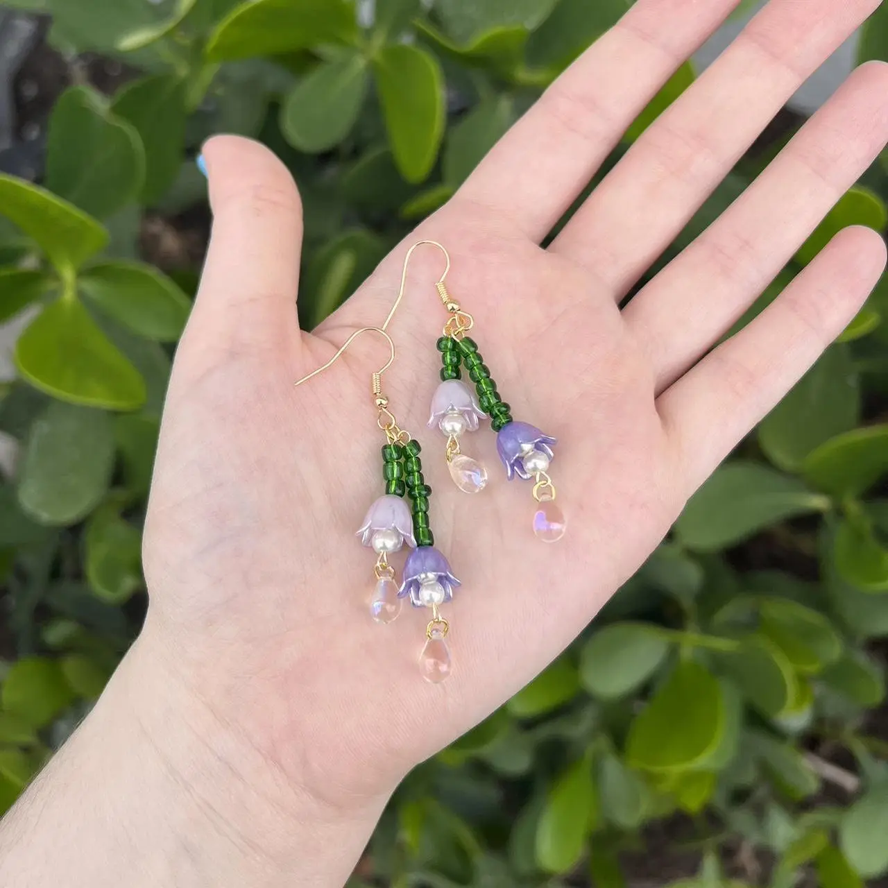 Handmade Fairycore Flower Earrings