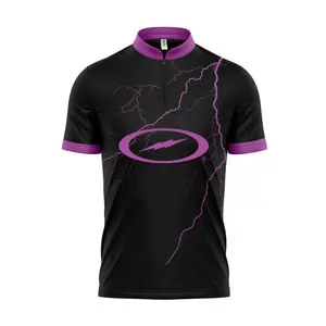 *FREE Custom Name & Logo* Storm Lightning Purple Maxed out Bowling Jersey Shirts S-5XL