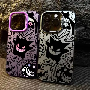 Pokemons Gengars Pocket Monster Anime Coque For Apple iPhone 16e 16 14 15 13 11 Pro Max Plus 12 Mini Shockproof Case Phone Cover