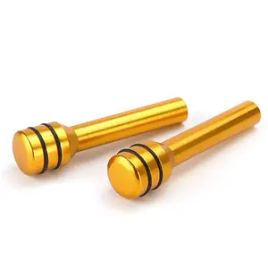 Universal Car Door Lock Knob, Automotive Interior Aluminum Lock Cover, Truck Inner Door Lock Accessory, Front Rear Universal Handle Cover, Anti-Slip Durable Pin Pull Design, Vehicle Maintenance Tool