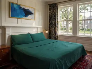 Microfiber Sheet Set 4-Piece - Ultra Cooling & Breathable, Hotel Grade Silky Smooth, 16" Deep Pocket, Wrinkle & Fade Proof, Skin-Friendly, All Season