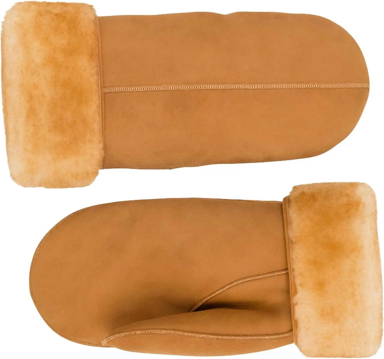 Men's Shearling Fur Mittens – LWG Certified Premium Sheepskin Leather Warm Cold Weather Winter Mittens