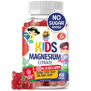 Sunny Sam Magnesium Gummies for Kids & Adults - 100mg - Calm Magnesium Chews - Magnesium Citrate Chewable Supplement for Mood & Muscle Support - Magnesio para Niños