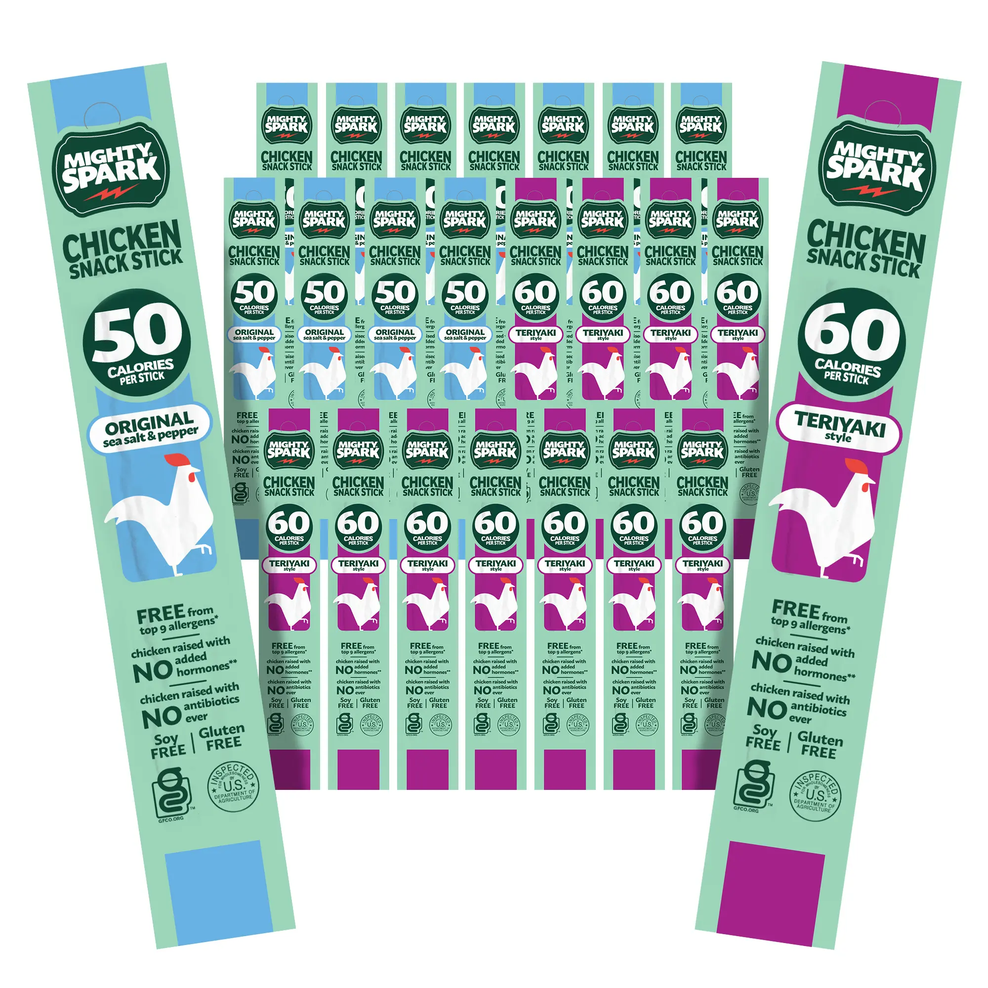 Mighty Spark Chicken Snack Sticks Mighty Spark Chicken Snack Sticks