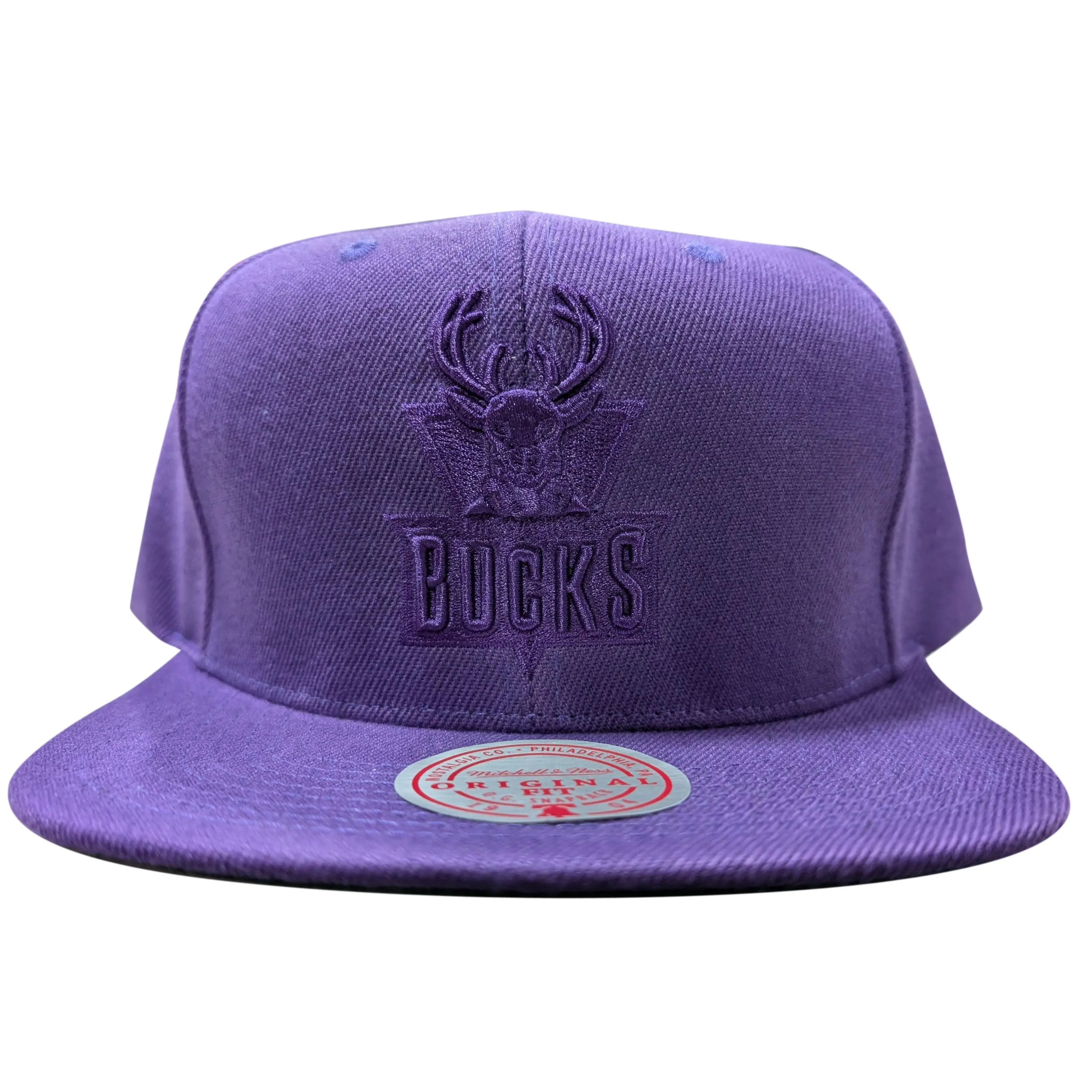 Mitchell & Ness NBA Purple Milwaukee Bucks Tonal Eclipse HWC Snapback
