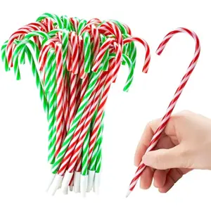 48 PCS Christmas Candy Cane Pens Bulk For Kids, Fancy Ballpoint Pen for Xmas Party Favors, Christmas Stocking Stuffers For Students Classroom Exchange Gifts, Carnival Prize Goodie Bag Fillers