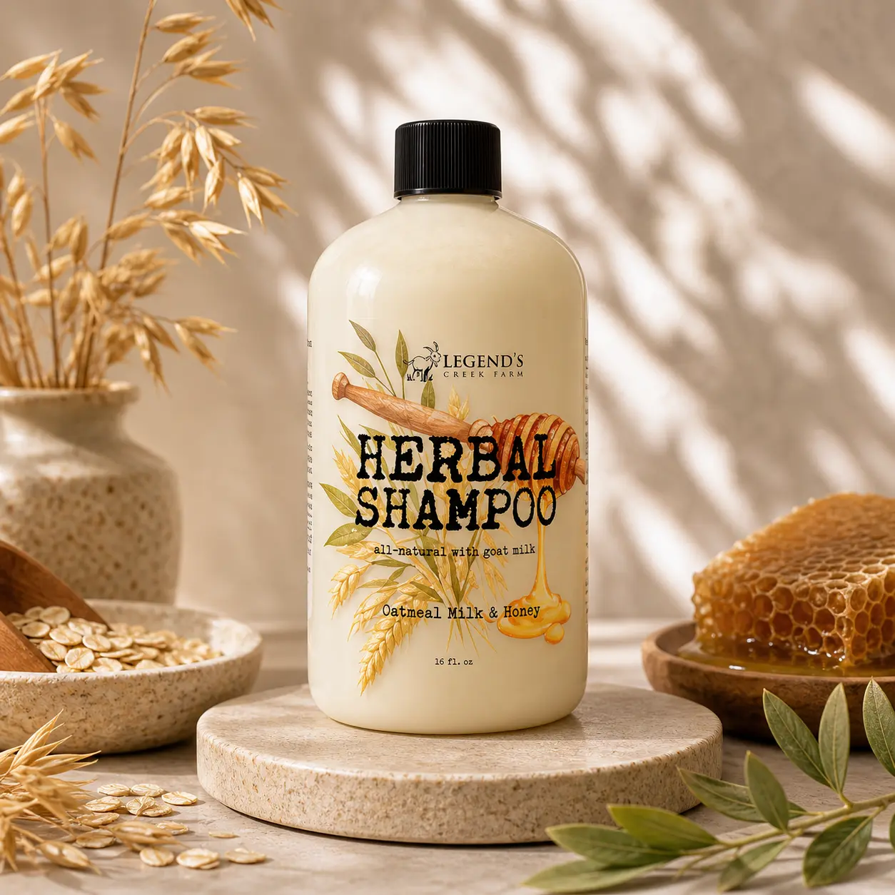 Goat Milk Shampoo: Oatmeal, Milk & Honey