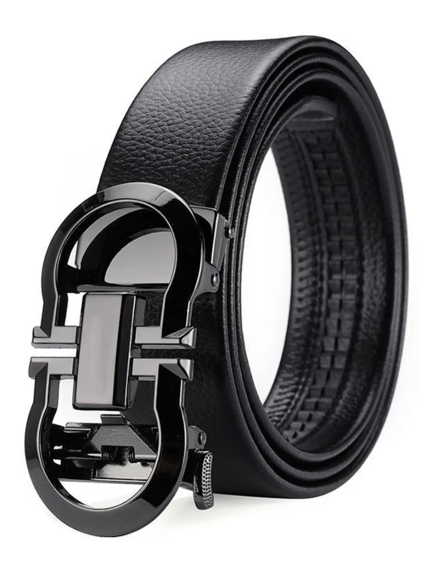 Men's Belt New Automatic Business Casual Leather Belt, Trendy Exquisite Belt, Stylish Belts, High-End Versatile Waistband, All Seasons Fashion Accessory Adjustable Belt