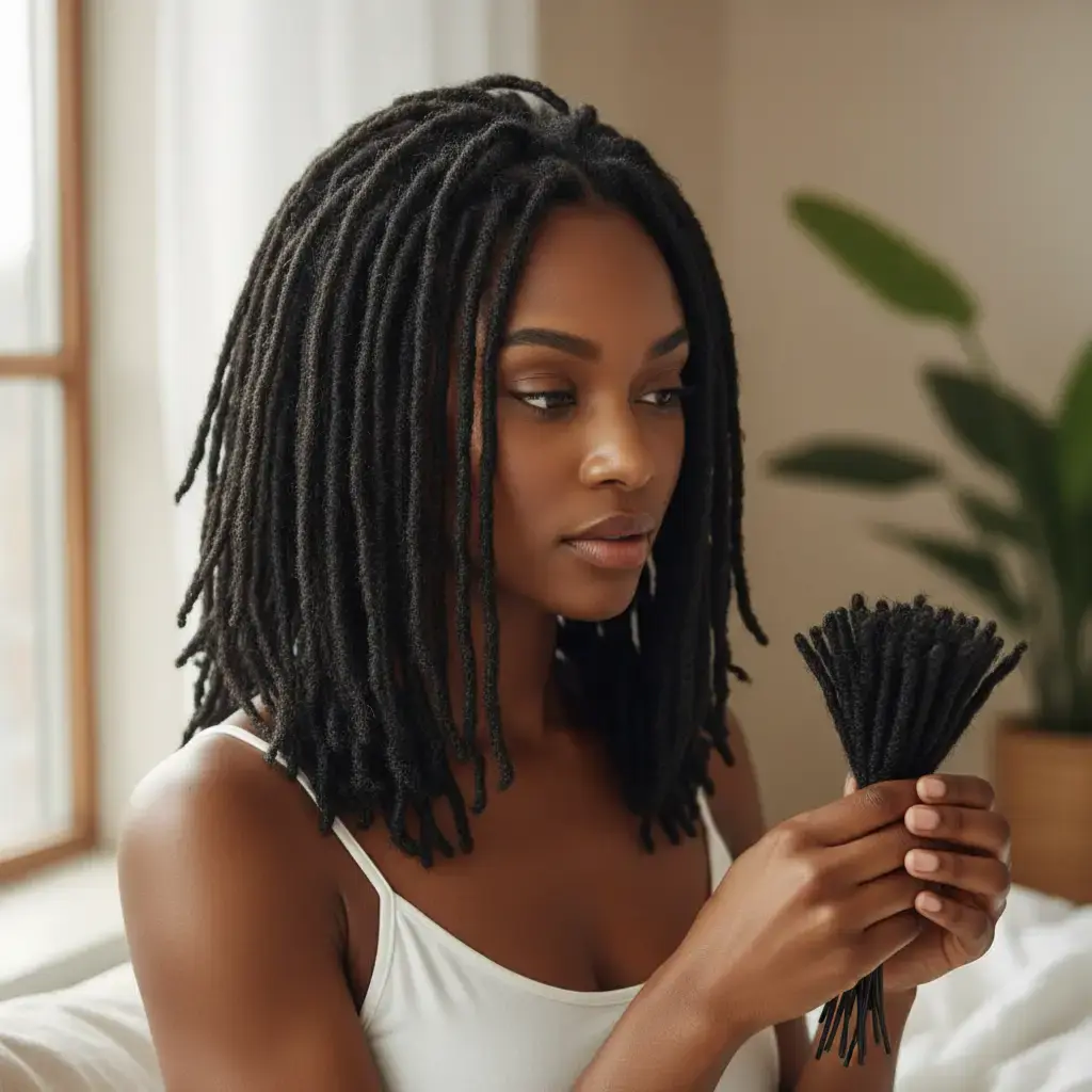 LOCSANITY Real Human Hair Microlocks Dreadlocks Extensions Handmade Various Width Lengths and Colors LOCSANITY Real Human Hair Microlocks Dreadlocks Extensions Handmade Various Width Lengths and Colors