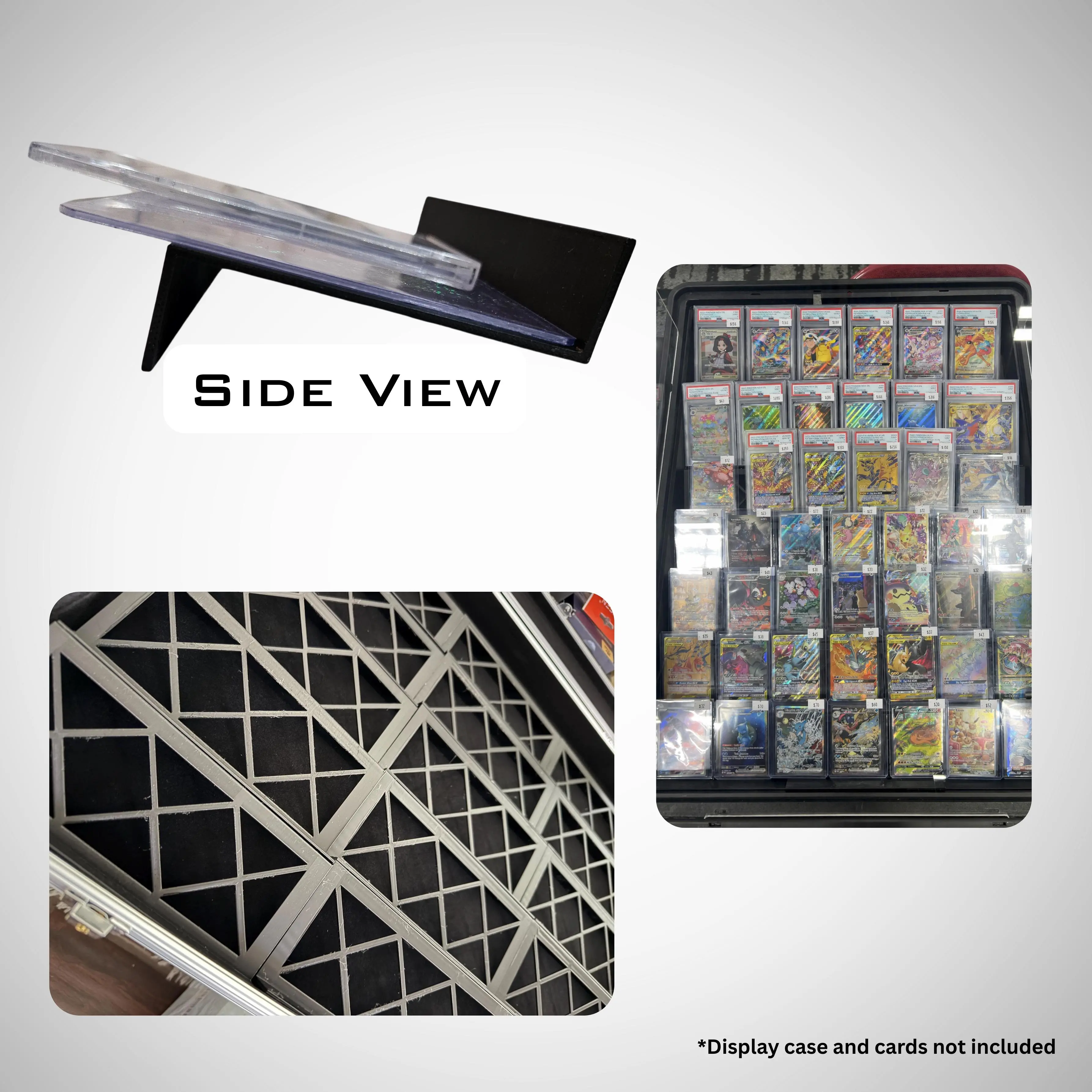 Illusion Card Risers, Display Case Card Riser Stands for your card case, Sold in sets - TikTok Shop Illusion Card Risers, Display Case Card Riser Stands for your card case, Sold in sets - TikTok Shop