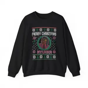 Merry Christmas Nyukka Ugly Sweatshirt , Womenswear Hoodie  Tops