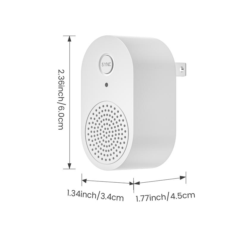 Chime for doorbell camera, Smart door magnetic sensor, adjustable volume alarm with doorbell function, suitable for home and office security, delayed alarm, door opening alarm, 120dB loud sound, smart door sensor makes more convenient