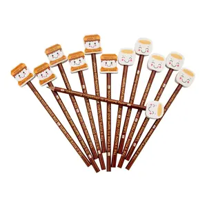 S’more Learning Pencils with Eraser Topper - 12 Pc.