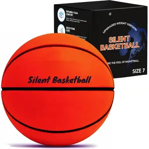 Silent Basketball Size 7 and Size 3 - Non-derforming Package,  Upgraded Weight 600g Grooved Airless Indoor Basketball, Silent  Ball High Bounce for Quiet Dribbling and Indoor