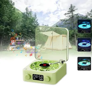 Wireless Speaker with Ambiance Light, USB Charging Bluetooth-compatible Speaker, Noise Sleep Aid, Retro Atmosphere Lamp, Adjustable Lighting, Multifunctional Speaker