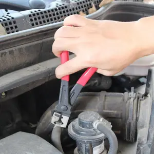 Car Hose Clamp Plier, Universal Car Air Conditioning Pipe Removal Tool, Water Pipe Plier,Car Assembly & Disassembly Tool,Clic-R Type Circlip Pliers, Manual Car Water Oil Hose Line Pliers