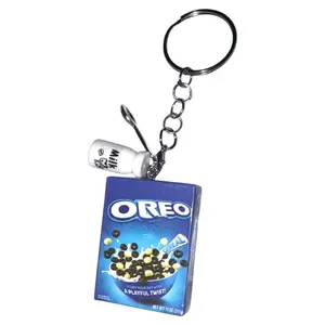 Oreo Brand Keychain with Oreo Cookie Design and Chain for Key Storage and Organization