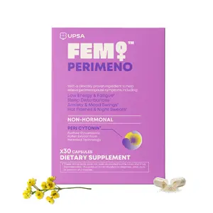 UPSA FEM PERIMENO Non-Hormonal Perimenopause Support – Clinically Proven Pollen & Saffron Extract for Energy, Sleep & Mood Balance