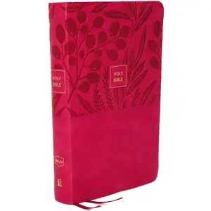 NKJV, End-of-Verse Reference Bible, Personal Size Large Print, Leathersoft, Pink, Red Letter, Comfort Print: Holy Bible, New King James Version by Thomas Nelson [Leathersoft Book]