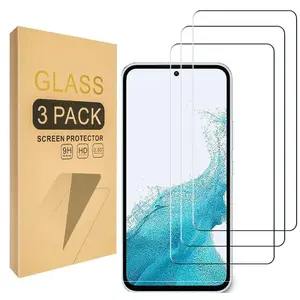 Tempered Glass Screen Protector, 3 Counts HD Transparent Anti Scratch Bubble Free Protective Screen Protector, Phone Accessories for Samsung Galaxy A54 5G
