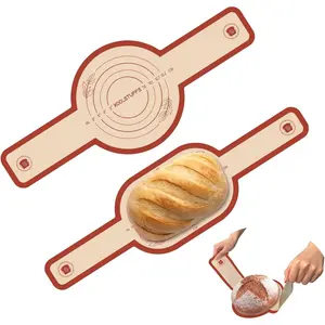 Silicone Bread Sling 2PCS Non-Stick Oval and Round for Dutch Oven Reusable Sourdough Baking Tools & Supplies