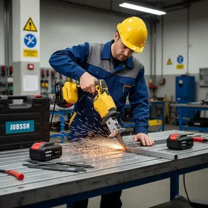 Cordless Reciprocating Saw, 0-3500 RPM Electric Saws with 4 Blades & 2 Batteries, Tool‑Free Change, Handheld Saw Lightweight, Battery Reciprocating Saws for Cutting Wood PVC Pipe (Yellow)