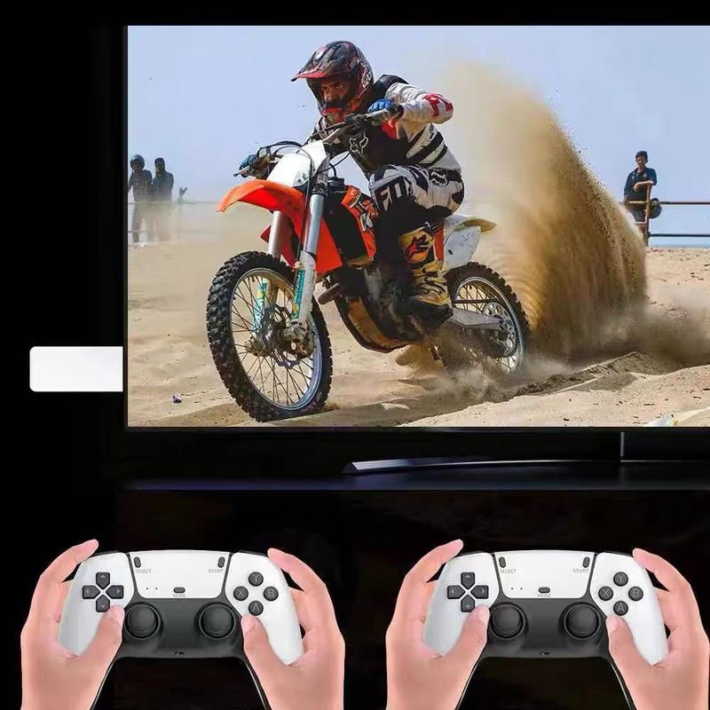 M15 Game Stick Mini TV Handheld Game Console 2.4G Wireless 20000+ Games 128G Storage 30000+ Retro Games HD Output Two-player for PS1