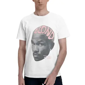 Frankk Blond Pink Shirt Rap T-Shirt Gift for Fans Rap Music Y2K Cotton Oversized Streetwear