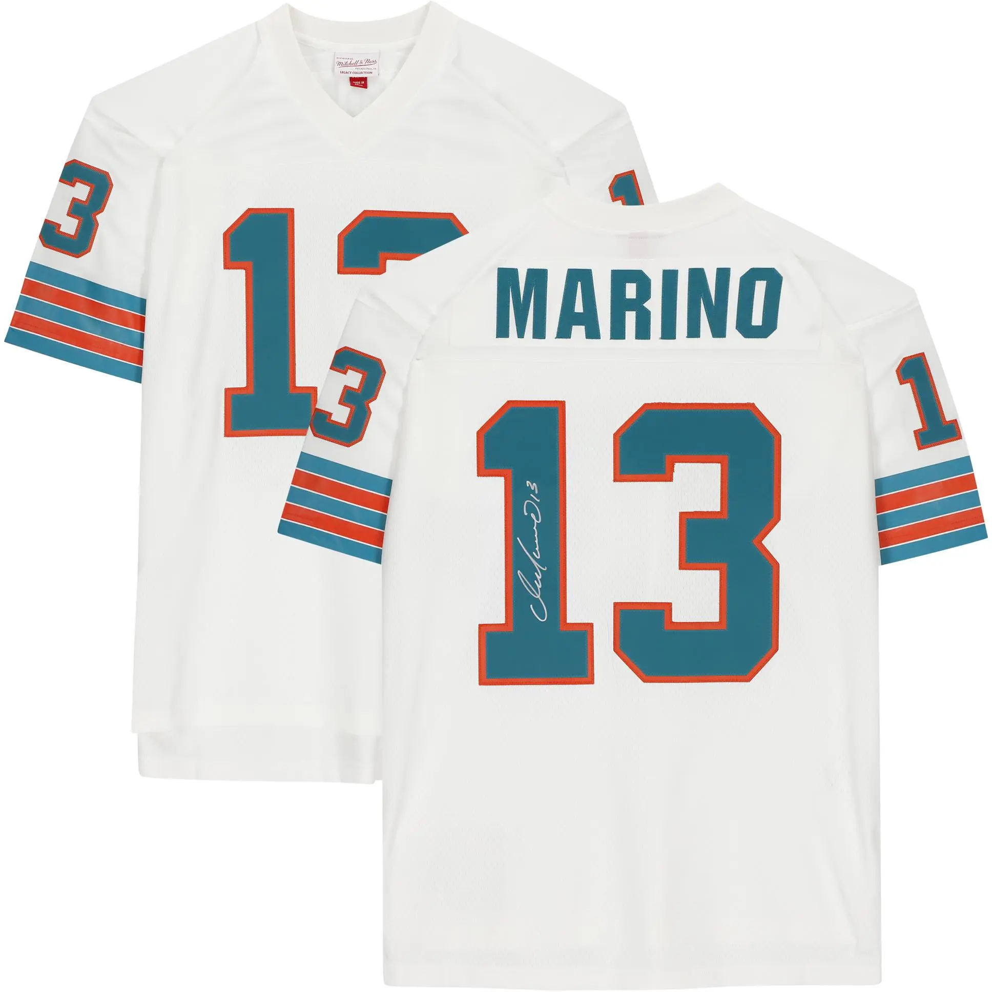 Dan Marino Miami Dolphins Autographed White Replica Mitchell & Ness Jersey - Fanatics Authentic Certified