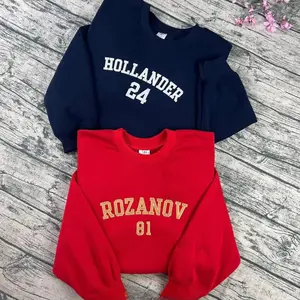 Embroidered Team Hollanov Sweatshirt, LGBT Hockey Romance Crewneck, Heated Rivalry Fan Gift, Movie Inspired Unisex Shirt