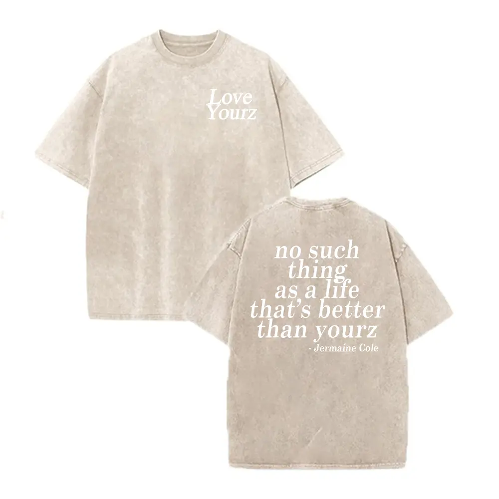 Washed T-shirt-Apricot