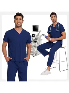 Wholesale Medical Uniforms Dentistry Tops Pants Suit Doctor Work Uniform Unisex Pet Grooming Veterinary Nursing Uniform Veterinary Work Clothes