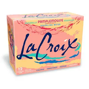 La Croix Sparkling Water, Grapefruit, 12 Fl Oz (Pack of 12)