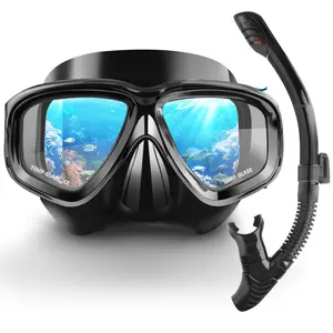Diving mask Anti-Fog Swimming Snorkel mask Suitable for Adults Scuba Dive Swim Snorkeling Goggles Masks