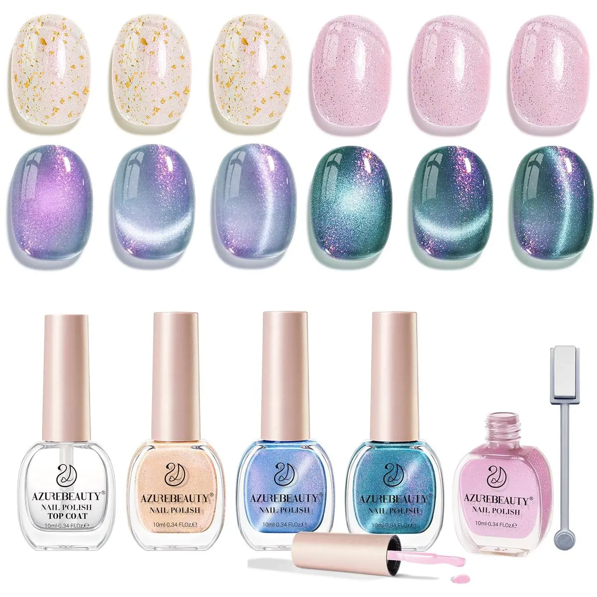 A1-Cat Eye Shimmer Pink Blue