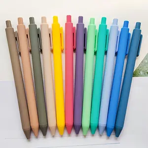 12/24/36pcs Morandi Ballpoint Colored Pens Set -Black Ink Smooth Writing, Comfortable Grip, Perfect for School, Office, and Daily Use - Ideal Gift for Returning to School and Graduation (Random Colors) Ballpen Set
