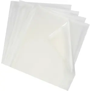 Soluble Stabilizer for Embroidery Topping Film 8"x8" 100 Precut Sheets 35um Clear Embroidery Stabilizers Wash Away Embroidery Stabilizer for Machine Embroidery Stabilizer and Hand Sewing