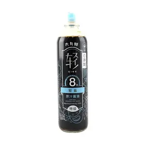 LIUYUEXIAN Light Salt Soy Sauce 500ml - Half Salt, 0 Preservatives, 0 Additives, Original Flavor, All-Purpose Cooking Sauce