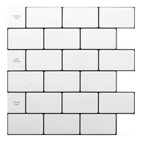 Warm White with Black Grout