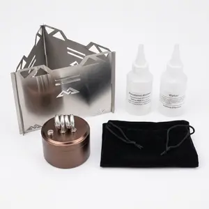 Upgraded Portable Dual-Burner Self-Pressurized Alcohol Stove for Camping & Hiking, Sports & Outdoor Camp Kitchen Cooking Utensils