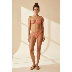 Sexy Self‑Design Knit Bikini