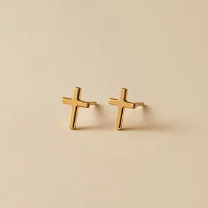 Little Cross Stud Earrings