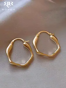 Minimalist Temperament Hoop Earrings, Elegant Minimalist Earrings, Fashionable Jewelry for Women, Trendy All-match & Exquisite Jewelry for Birthday Gift