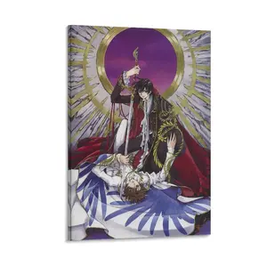Code Geass Lelouch of The Rebellion Posters ， Anime Decorative Wall Art Painting Canvas Poster Gifts. (15) Canvas Poster Bedroom Decor Sports Landscape Office Room Decor Gift Frames Ornaments Artistic Decoration Photo Print Frame-.