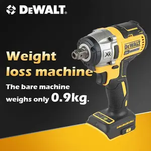 DEWALT DW880 Lithium Brushless Impact Wrench 20V Detachable Tire High Torque High Speed Powerful Disassembly Tool m18 fuel Cordless Drill Set with Work Light