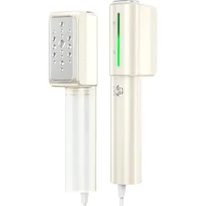 Jack & Rose Travel Steamer For Clothes,110-230V,0.9Ib Light,9 * 2.6in Small Mini Travel Size,Steamer Iron 2 in 1,15s Heat-Up,Ceramic Heat Panel,For Global & Europe Traveling