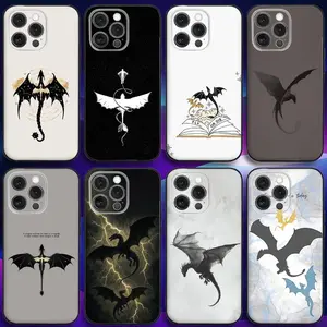 Dragon F-Fourth W-Wing Phone Case For iPhone 17,16,15,14,13,12,11,Pro,Max,Plus,X,XS,SE4,E,Mini,Soft Black Case