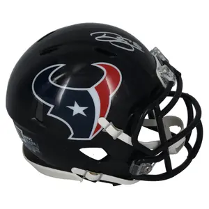 Dalton Schultz Autographed Houston Texans Mini Speed Helmet Beckett