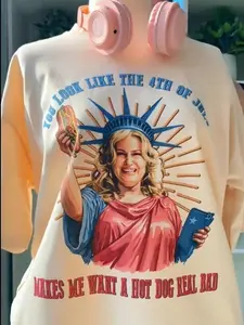 [Sale Up To 50%] Comfort Colors - You Look Like the 4th of July Shirt, Jennifer Coolidge Meme Tee, 2025 Summer Shirt