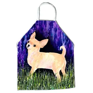 212 MAIN Basic Bib-Style Chihuahua Apron, Starry Night Design, 27x31 in. Home Care Supply